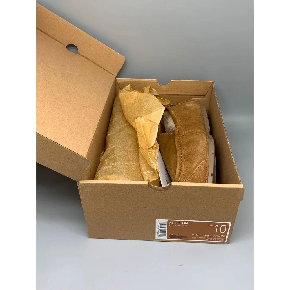 Koolaburra by UGG Tipton Chestnut Suede Slippers 1105893 Men's Sz 10 NEW‎
